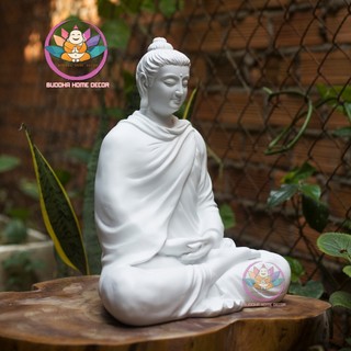 Tượng thích ca 35 cm màu trắng