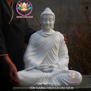 Tượng thích ca 35 cm màu trắng