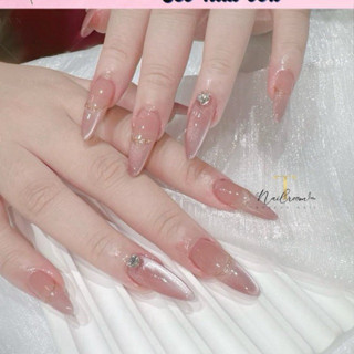   Hỏa tốc  B06 NAIL BOX MẮT MÈO ÁNH TRĂNG HỒNG 