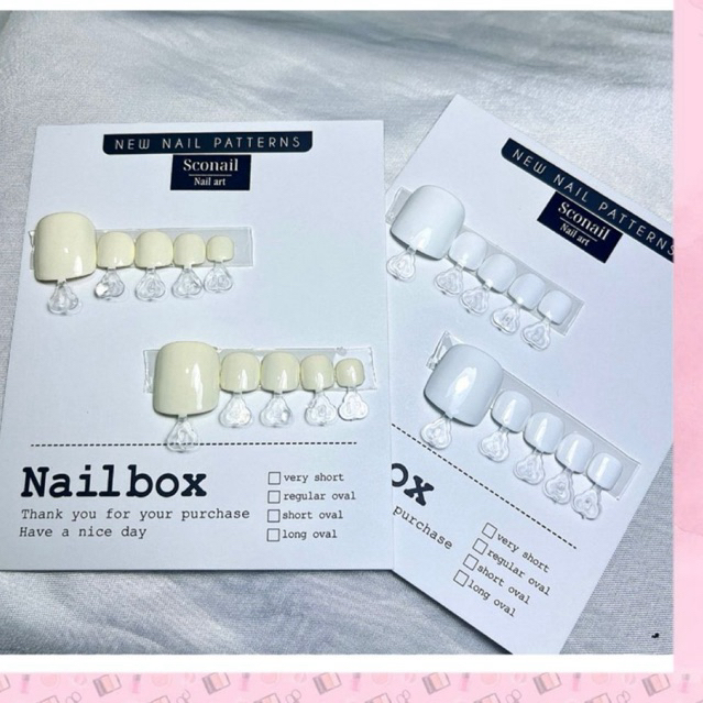 (HỎA TỐC) NAIL BOX CHÂN TRƠN SƠN GEL TRẮNG SỮA