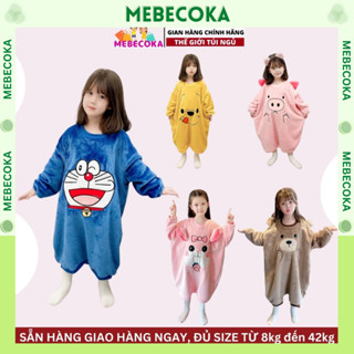 Túi ngủ cho bé từ1 đến 10 tuổi họa tiết DOREMON, chất liệu lông xù HÀNG LOẠI 1