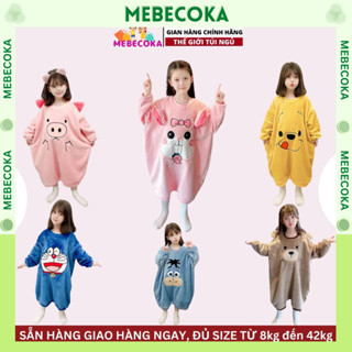 Túi ngủ cho bé từ 1-10 tuổi họa tiết VỊT DAISY chất liệu lông xù HÀNG LOẠI 1