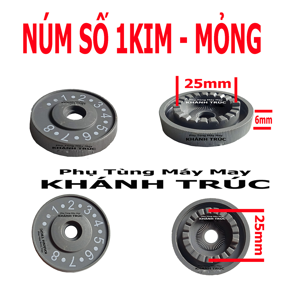 Núm số mỏng máy may (khâu) công nghiệp 1kim