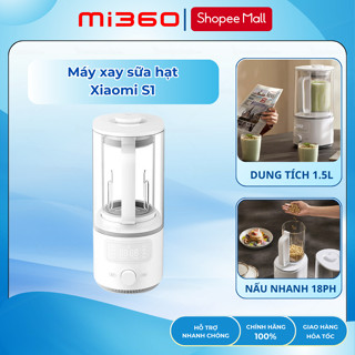 Máy xay sữa hạt Xiaomi S1 1500mL, vệ sinh chỉ 1 nút bấm,hẹn giờ 24 giờ, bình thủy tinh cao cấp,Mi Home App