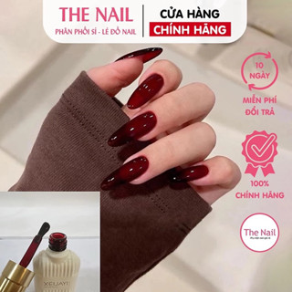  Sơn gel Thạch Đỏ Rượu Vang trắng sữa chua xeijayi nail 