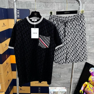 Bộ Cộc Nam Đì Ô Chất Phối họa Tiết Toàn Thân Chất Thun Lạnh Cao Cấp Cực Thoáng Mát, Bộ Quần Áa Boy Phố Hot Hè 2025