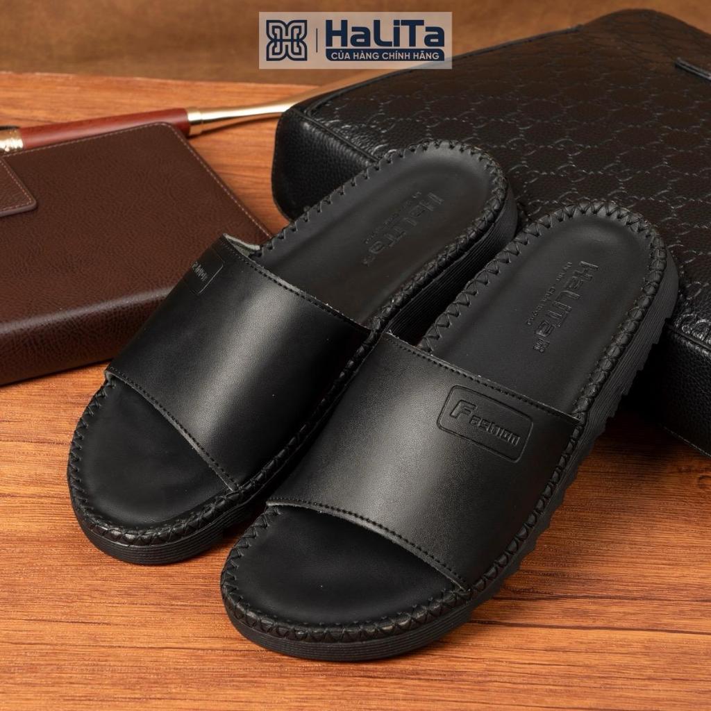 [HALITA] DéP Nam Doctor Fashion, Đế Nhẹ Cao 3cm ,Đế  Cao Su  Khâu Chỉ Toàn Bộ Đế Bằng Dép Lê Quai Ng