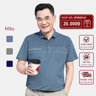 Áo Thun Nam Trung Niên Ngắn Tay STY Chất Cotton Co Dãn, Áo Polo Trung Niên Cộc Tay Tặng Bố Sang Trọng, Lịch Lãm