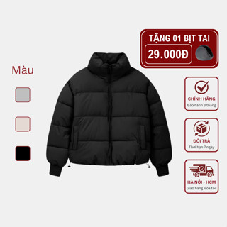 [Hỏa Tốc Hà Nội] Áo Khoác Phao Nam Nữ Dáng Lửng Boxy Phong Cách Hàn Quốc By STY - AP15