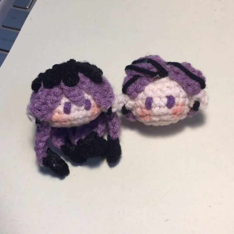 [ RINDOU & RAN ] móc khóa len Haitani brothers - TokyoRevengers