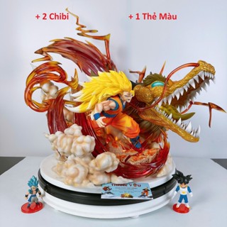 Mô Hình Goku SSJ3 Rồng Vàng ,Songoku SSJ3 trong Dragonball 50cm Có Led Cực Chiến Ongchumohinh MH888