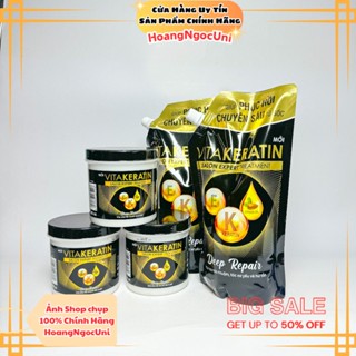 Kem ủ tóc Vita Keratin Deep Repair hủ 500ml, túi kem ủ tóc 1kg phục hồi chuyên sâu từ gốc chính hãng Unilever Việt Nam