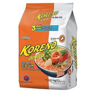 Mì Ăn Liền KORENO JUMBO HÀN QUỐC 1KG GÀ/ TÔM/ BÒ CAY/ KIM CHI/ NẤM/ HẢI SẢN CAY/ BÒ ĐẬM VỊ