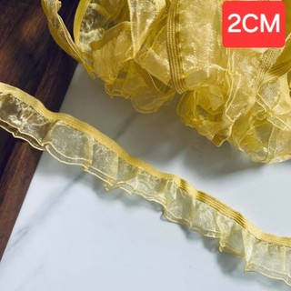 Thun viền bèo , có  nhiều màu,size 1.5cm_2cm (5 mét )