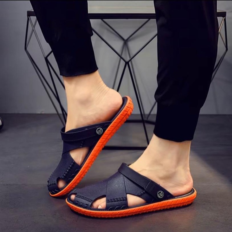 HOT HÈ 2025 Giày Sandal Cao Su Nhiệt Độ Việt Nam Nam Du Lịch Ngoài Trời Chống Trơn Trượt
