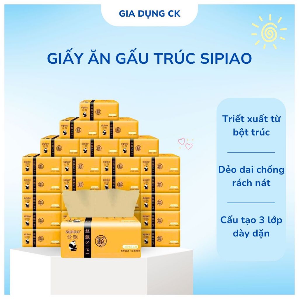 GIẤY ĂN GẤU TRÚC SIPIAO SIÊU DAI