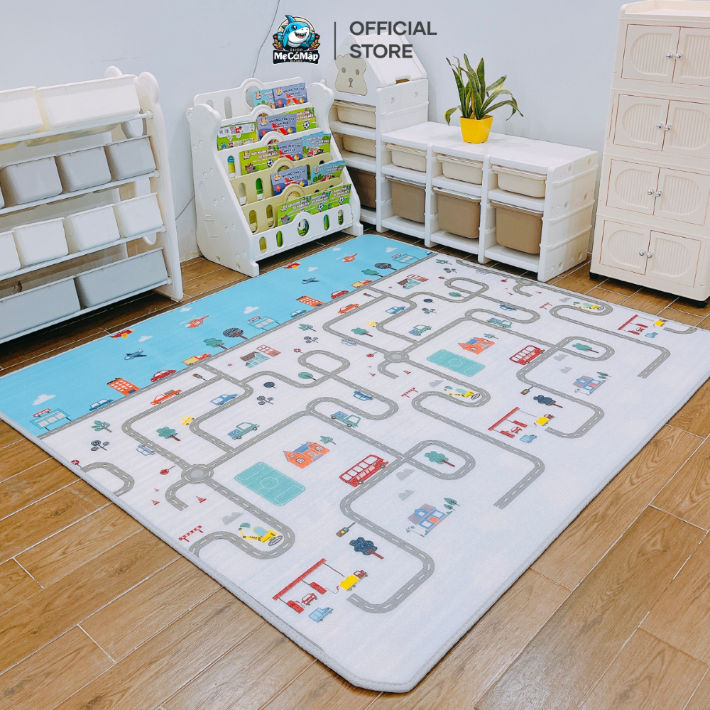 Thảm Xốp XPE Cho Bé Chống Nước, Thảm Chơi Cho Bé Dày 1cm Êm Ái 2 Mặt Họa Tiết Đẹp