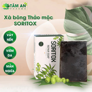 Xà Bông Tắm Cho Vảy Nến, Viêm Da, Ngứa Đỏ, Bong Chóc Từ Thảo Mộc Lá Neem Soritox 130Gr [XBX]