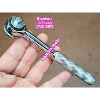 Cần tuýp siết tự động 1/4 inch kingtony 2725-55fr đầu tròn dài 140mm