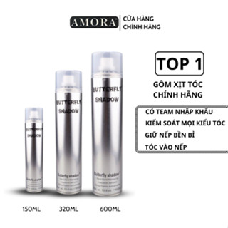 Gôm Xịt Tóc Butterfly Shadow 150ML 320ML 600ML Giữ Nếp Tạo Kiểu Tóc Chính Hãng miuhair