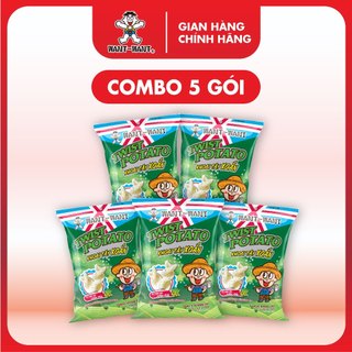  Combo 5 Gói Snack Khoai Tây Xoắn Twist Potato Want Want Gói 30g Giòn Ngon Đồ Ăn Vặt Tiện Lợi 