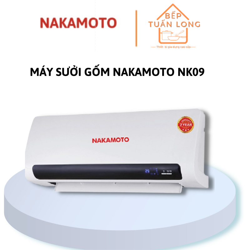 Máy Sưởi Gốm Chính Hãng  NAKAMOTO Sưởi Cho Bé, Sưởi Phòng Ngủ Nhà Tắm, Có Điều Khiển BH 2 Năm