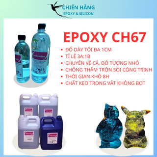Nhựa Epoxy Resin 1kg Trong Suốt Loại Cứng - Chiến Hằng Epoxy SIlicon