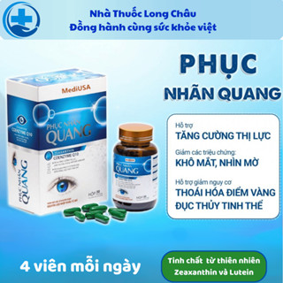 Phục Nhãn Quang viên uống bổ mắt giúp hồi phục thị lực, giảm các triệu chứng mờ và mỏi mắt Japa kids
