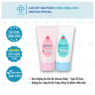  Kem Dưỡng Da Johnson Baby - Giúp Dưỡng Ẩm Giảm Nứt Nẻ Giúp Da Trắng Hồng Tự Nhiên Mềm Mịn 50g 