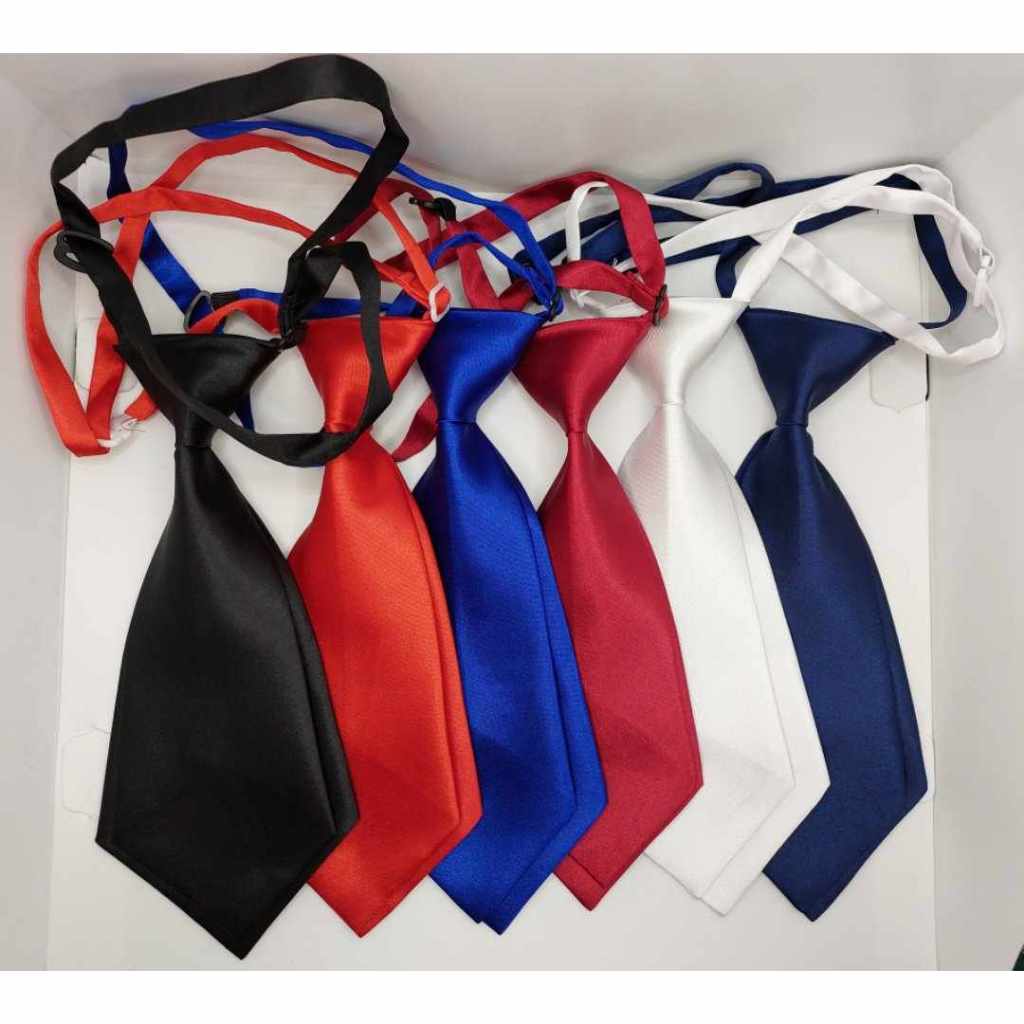 CÀ VẠT PHI BÓNG 2 LỚP Thắt Sẵn đồng phục công sở ngân hàng học sinh sinh viên (8*20cm)