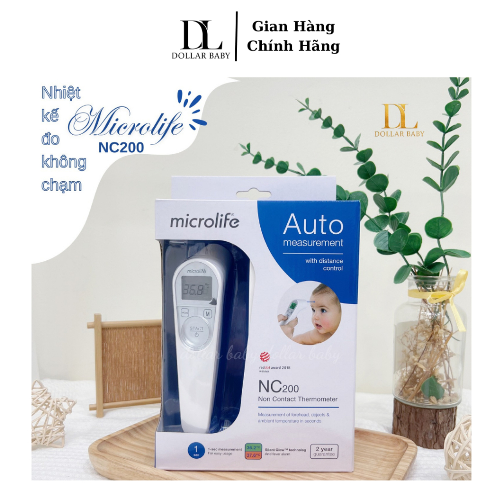 Nhiệt Kế Hồng Ngoại Microlife NC200 Đo Tự Động Không Chạm, An Toàn, Chính Xác - Chính Hãng Thụy Sĩ