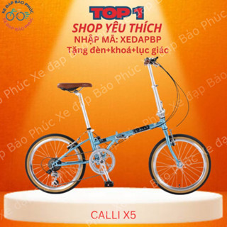 [GIẢM 10%] Xe đạp gấp Calli X5 bánh 20  - phụ tùng Shimano Nhật Bản (Tặng đèn+khoá+lục giác)