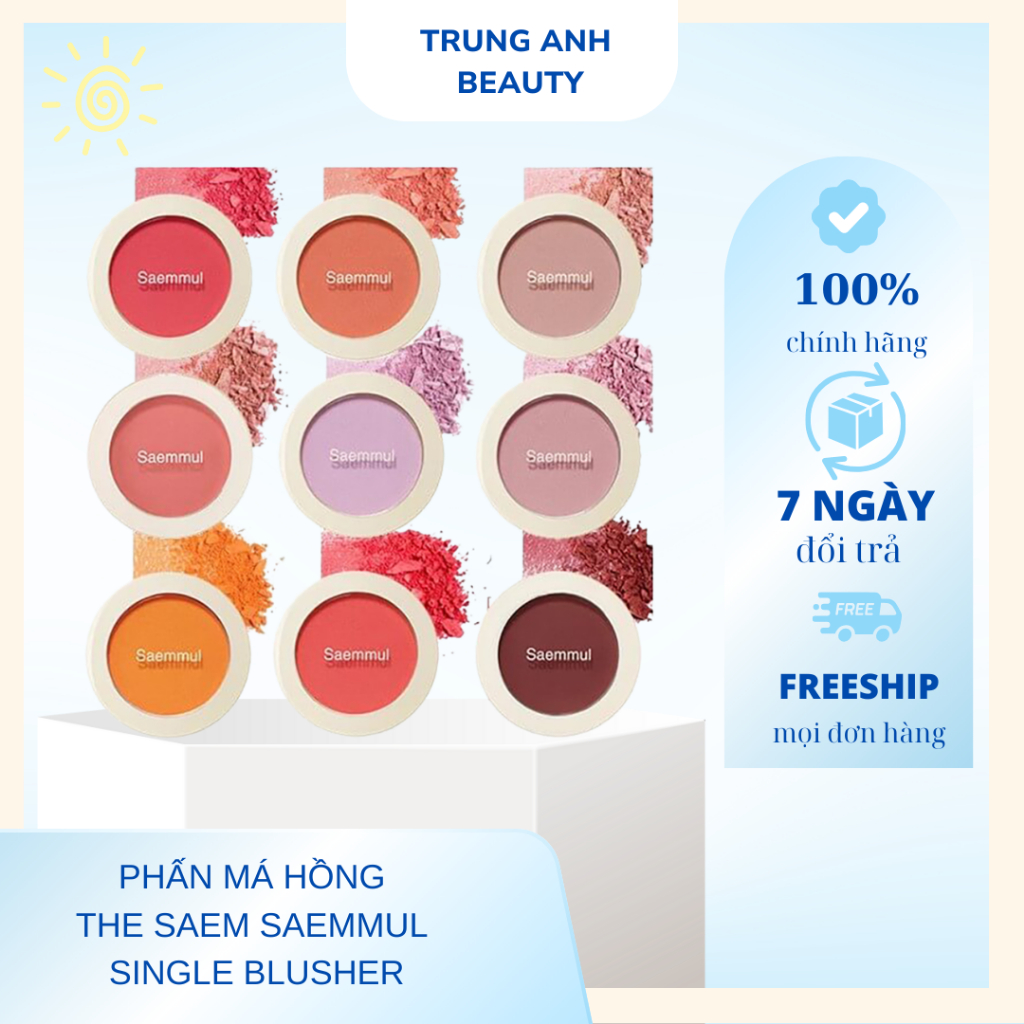 Phấn Má Hồng The Saem Saemmul Single Blusher