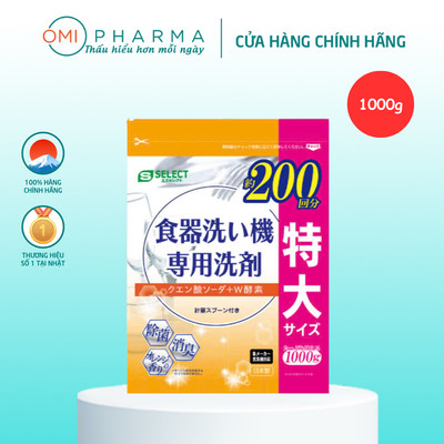 Bột Rửa Bát Dùng Cho Máy Rửa Chén Bát Gia Đình S Select (1000g)