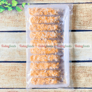  Tôm tẩm bột chiên xù sẵn tiện lợi thơm ngon giòn rụm khay 250G  10 con  