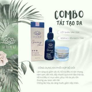 COMBO TÁI TẠO DA CỐT NHÂN SÂM VÀ KEM FACE YẾN MẠCH PUMR