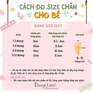GIày len nơ hoa cho bé từ 1 - 12 tháng - Dương liễu handmade