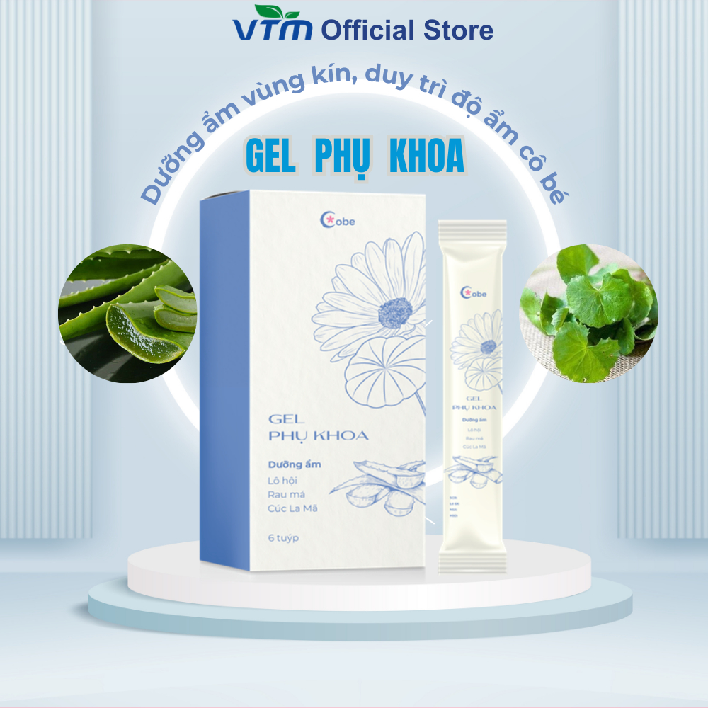 Gel phụ khoa Cobe lô hội dưỡng ẩm vùng kín, giảm khô rát, giúp duy trì độ ẩm cô bé