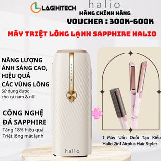 Máy Triệt Lông Lạnh Sapphire Halio InfinityGlow Advanced IPL Sapphire Cooling Hair Removal Device- Hàng Chính Hãng