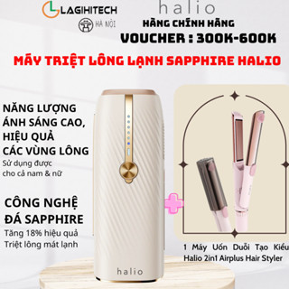 Máy Triệt Lông Lạnh Sapphire Halio InfinityGlow Advanced IPL Sapphire Cooling Hair Removal Device - Hàng Chính Hãng