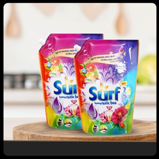 Combo 2 túi nước giặt Surf hương nước hoa say đắm 3,1kg - Cam kết chính hãng