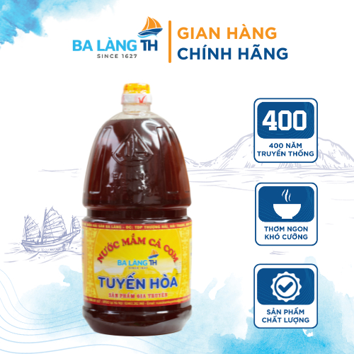 Nước Mắm Cá Cơm Ba Làng TH 400 Năm Truyền Thống 2000ml