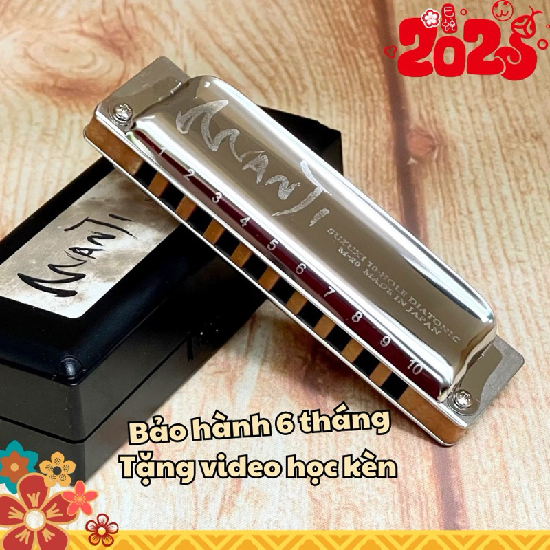 Kèn harmonica diatonic 10 lỗ Suzuki Manji M-20