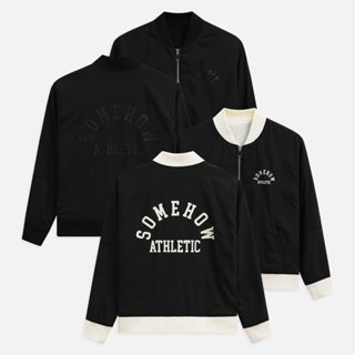 [New2] Áo Khoác Nam Boxy Cord Beige Black, Chất Vải Nhung Tăm Phối Dù Thoải Mái, AK0080, SOMEHOW