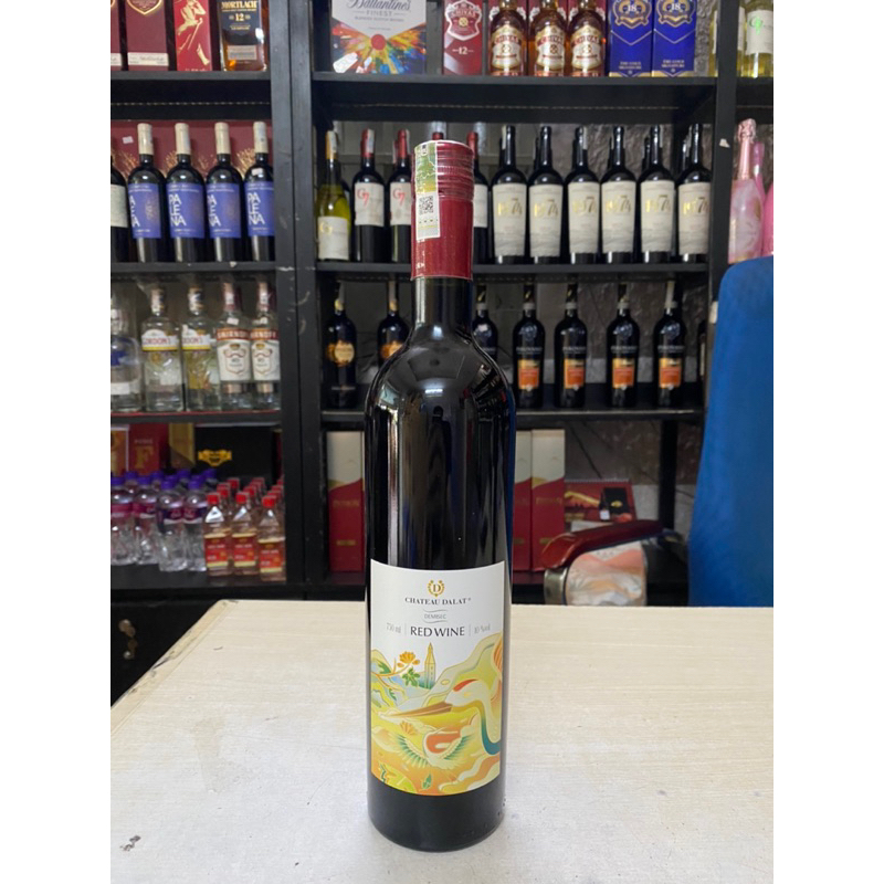 Vang Ngọt Đỏ Chateau Dalat DEMISEC Red Wine 10% 750ml