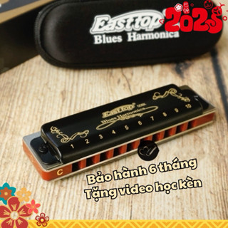 🎶 Kèn Harmonica 10 lỗ 🎶 Diatonic Easttop T008K màu đen