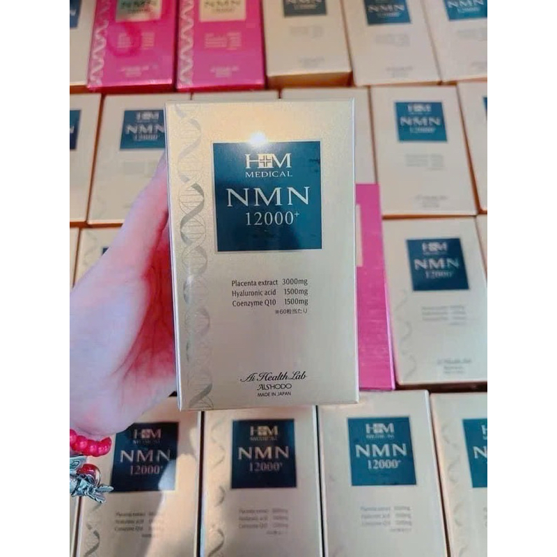 Viên uống NMN 12000+ Ai Health Lab Aishodo 60v