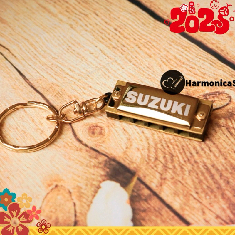 Kèn harmonica Suzuki mini 5 lỗ móc khóa