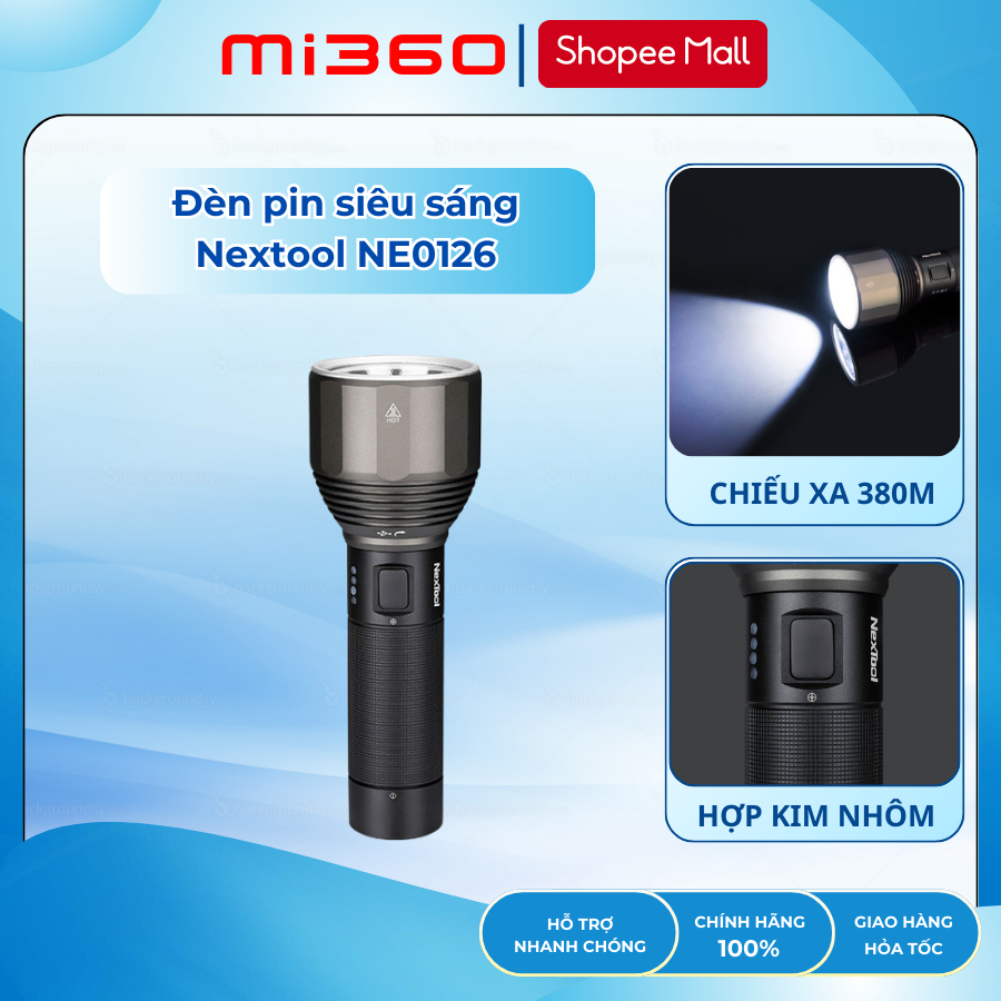 Đèn Pin Siêu Sáng Đa Năng Xiaomi Nextool NE20030 | NE0126 - Siêu Sáng Đa Chức Năng