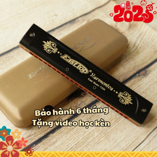 🎵Kèn Harmonica 22 lỗ 🎶 Tremolo Easttop T22K - Màu Đen
